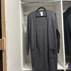 Long duster cardigan